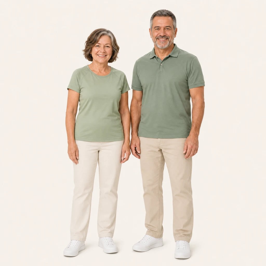 A woman and man in their fifties standing together